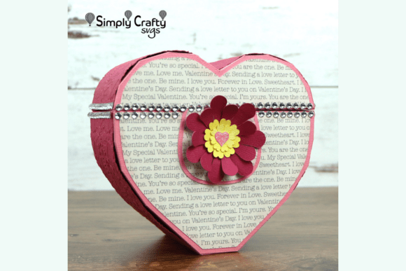 3D SVG Heart Box for Valentine S Day