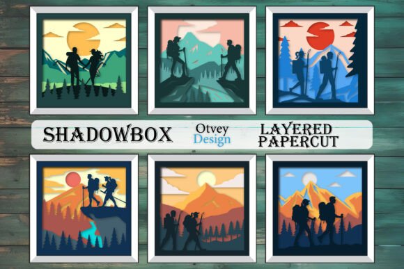 Hiking Couple 3D SVG Shadow Boxes Review