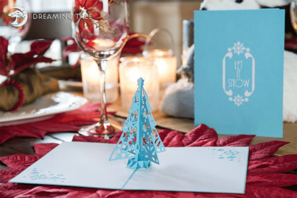 Let It Snow 3D SVG Pop-Up Cards