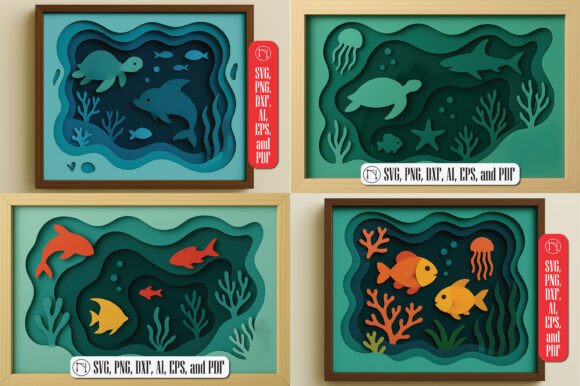 Review: 3D Sea Shadow Boxes SVG Bundle