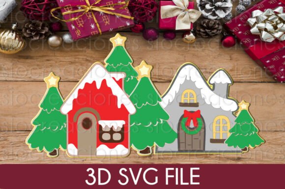 Review: Christmas Village 3D SVG for Publishers