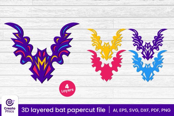 Review: Decorative Bat 3d Layered Papercut SVG
