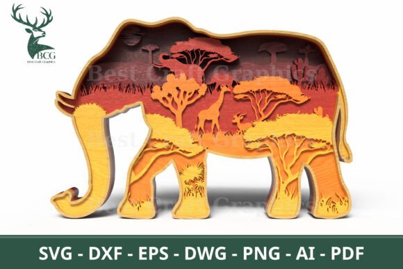 Reviewing the 3D Layered Elephant SVG for Embroidery