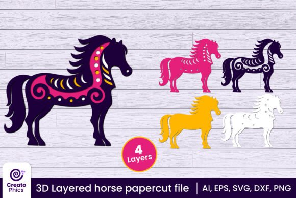 Reviewing the 3D Layered Horse Papercut SVG