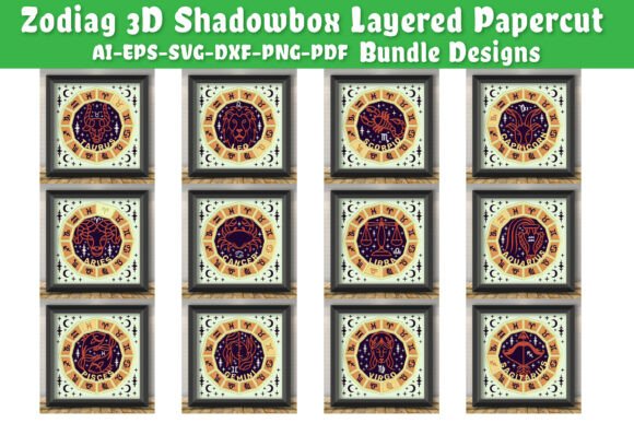 Reviewing the Zodiac 3D Shadowbox Layered Papercut 12